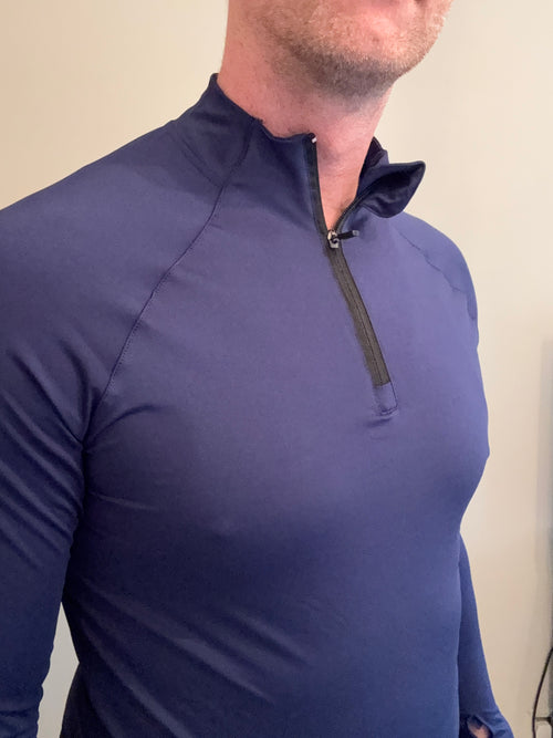 Men’s Quarter Zip Top - Navy