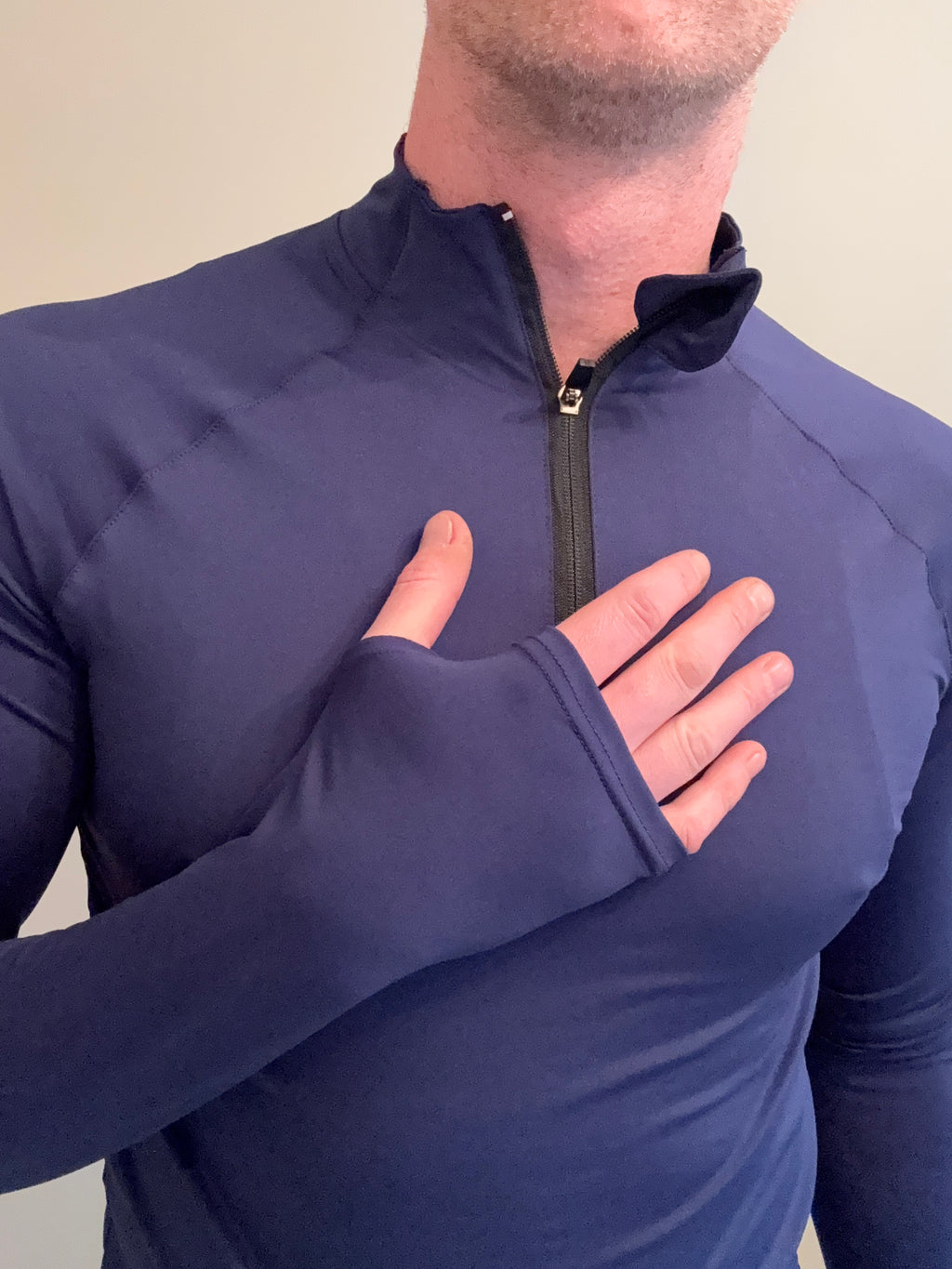 Men’s Quarter Zip Top - Navy