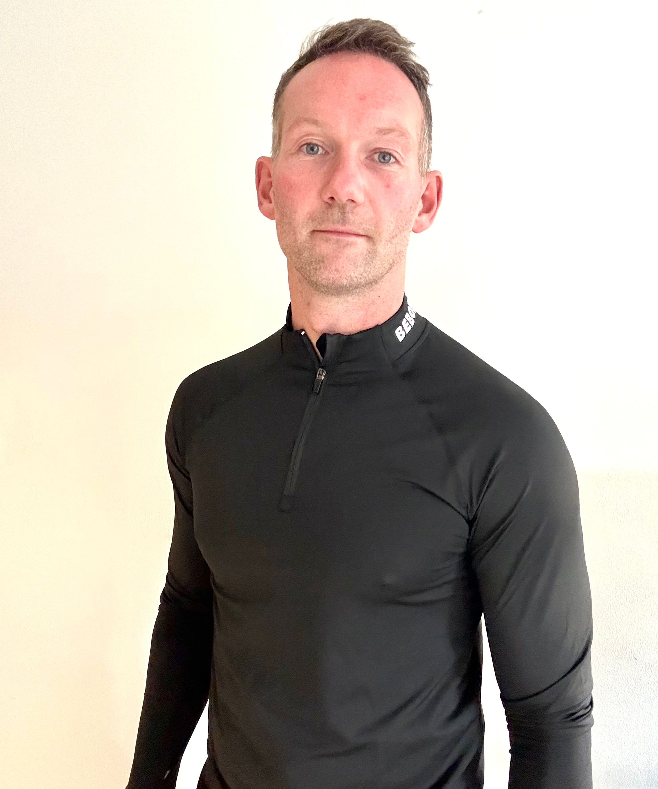 Men's Quarter Zip Top - Black